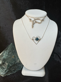 Sterling Silver Apatite Heart Necklace