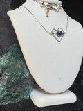 Sterling Silver Apatite Heart Necklace