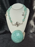 Amazonite and Sterling Silver Necklace