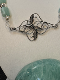 Amazonite and Sterling Silver Necklace