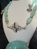 Amazonite and Sterling Silver Necklace