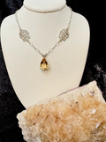 Citrine and Sterling Silver Necklace