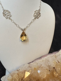 Citrine and Sterling Silver Necklace