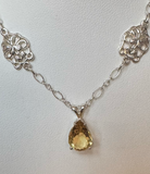 Citrine and Sterling Silver Necklace