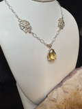 Citrine and Sterling Silver Necklace