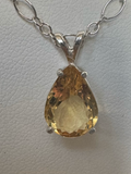 Citrine and Sterling Silver Necklace