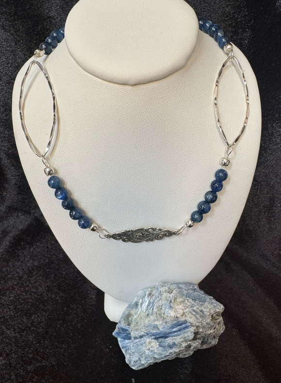 Kyanite and Sterling Silver Necklace
