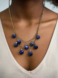 High-Quality Lapis Lazuli Necklace with Gold-Filled Chain – Adjustable 15" to 18"