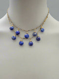 High-Quality Lapis Lazuli Necklace with Gold-Filled Chain – Adjustable 15" to 18"