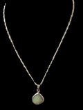 Opal Pendant Necklace with Sterling Silver Chain – Adjustable 19", 20", or 22"