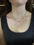 Delicate Emerald & Gold-Filled Chain Necklace – Timeless Elegance