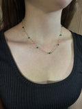 Delicate Emerald & Gold-Filled Chain Necklace – Timeless Elegance