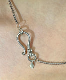 Turquoise and Sterling Silver Starfish Necklace