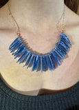 Elegant Kyanite and Gold-Filled Statement Necklace (Adjustable Length)
