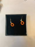 Carnelian hope circle earrings