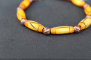 8" Camel Bone and Cooper Bracelet