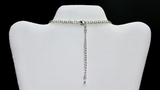 14"-18" Peridot, Citrine, & Lapis Lazuli Three Strand Adjustable Necklace