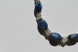 21" Oval Sodalite Bead & Labradorite Necklace
