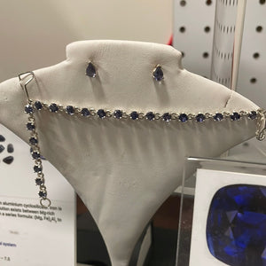 Iolite chain link bracelet