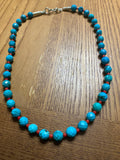 Turquoise and red coral necklace