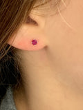 Ruby Stud Earrings