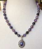 18” Classic Style Charoite Necklace