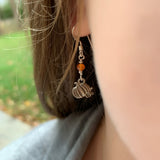 Carnelian Pumpkin Earrings