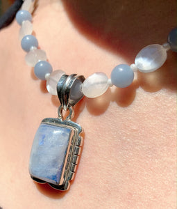 Angelite & Moonstone Necklace