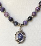 18” Classic Style Charoite Necklace