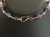 19” Charoite Diamond accent Necklace