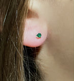 Emerald Stud Earrings