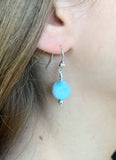 Larimar dangle Earrings