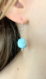 Larimar dangle Earrings