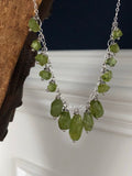 19” Peridot Nugget Cluster Necklace