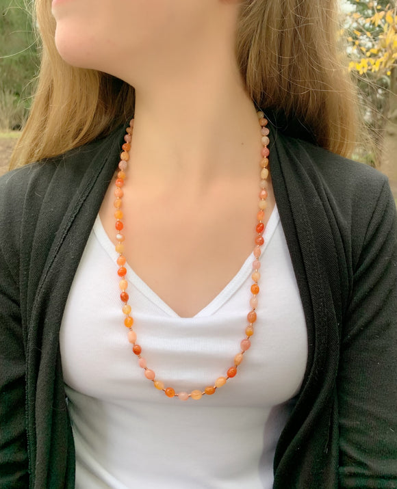 Red Botswana Agate Necklace