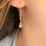 Carnelian Pumpkin Earrings