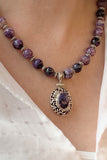 18” Classic Style Charoite Necklace