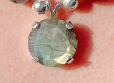 Labradorite & Silver Bead Necklace