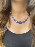 Elegant Tanzanite and Sterling Silver Necklace – A Touch of Serenity