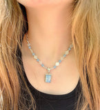 Angelite & Moonstone Necklace