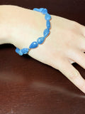 Blue Coral Tear Drop Stretch Bracelet