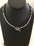 18” Ruby Zoisite with Tibetan Silver Necklace